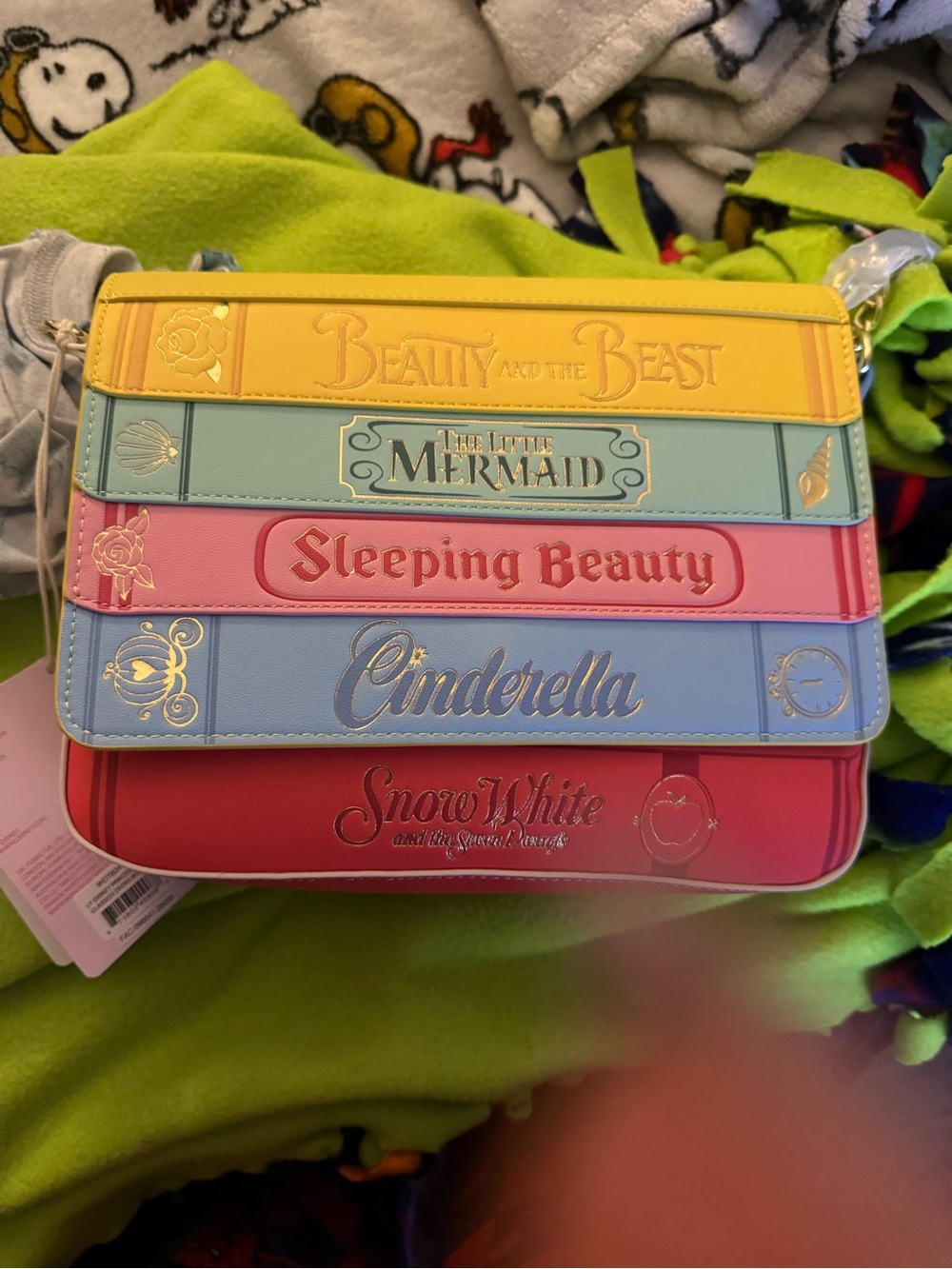 Disney Pastel Storybook Princess Crossbody Bag - Yellow, Mint, Pink, Blue, Red - Picture 2 of 6